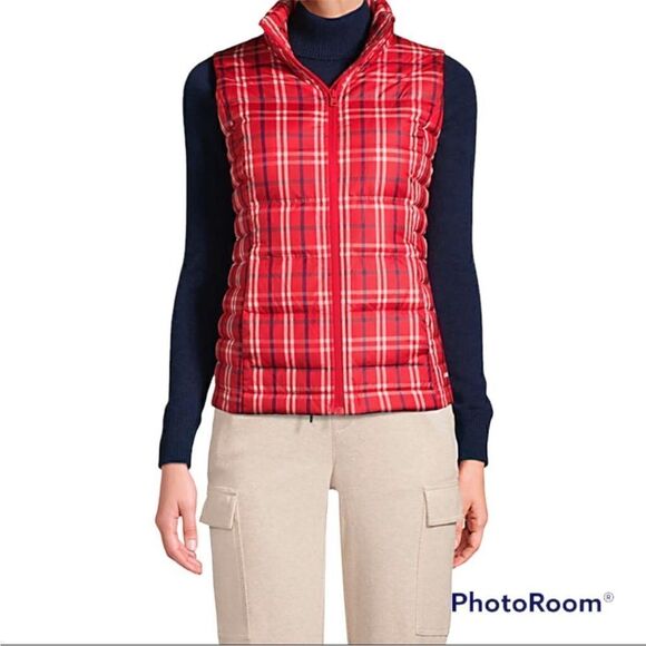Land’s End Women 600 Down Puffer Vest Size L - Picture 1 of 10